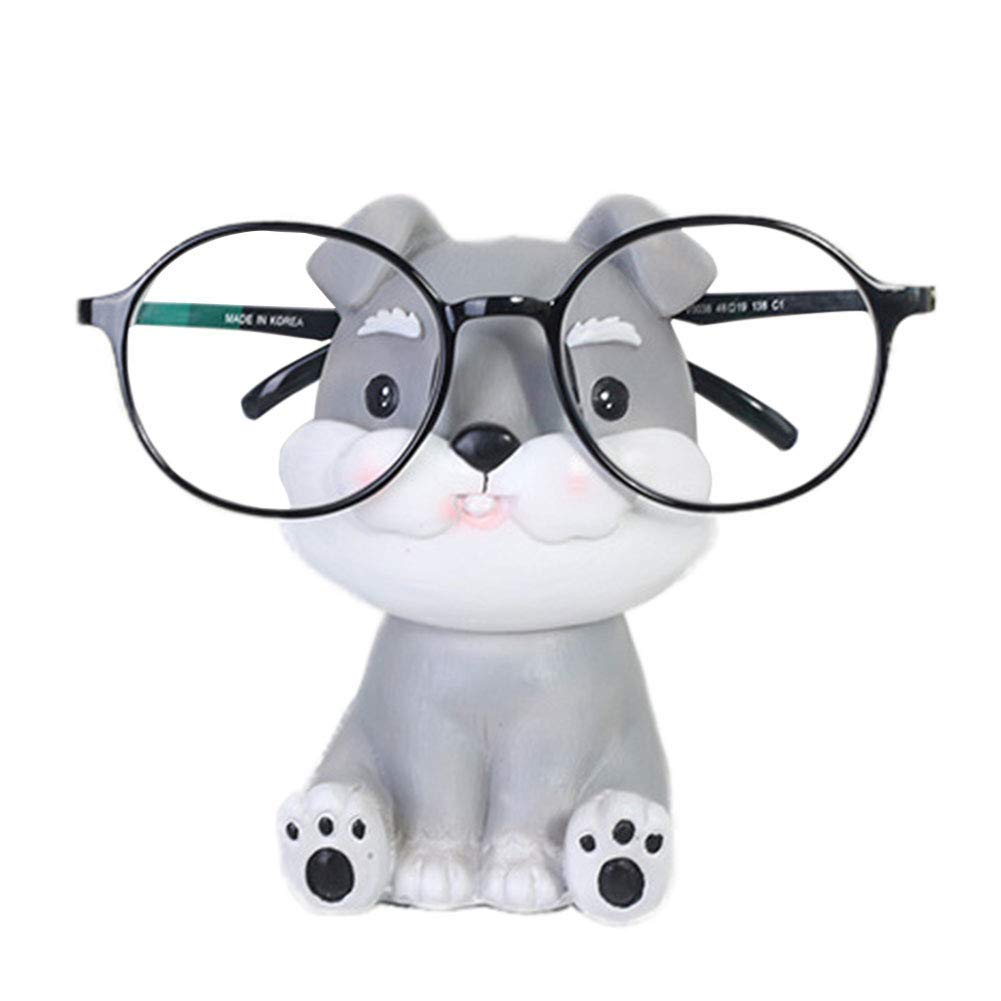 Eyeglass Holder Display Stand, Handmade Glasses Spectacle Holder Cute Puppy Dog Design for Women Men Kids