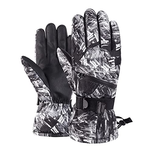 Gants de neige tactiles ultra-légers avec doublure polaire chaude pour moto