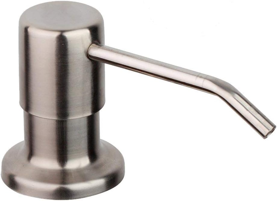 Nickel Brushed Kitchen Sink Accessories Pump Soap Dispenser Liquid Bottle Stainless Steel Deck Mount