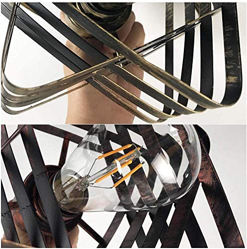 Suspension corde style industriel pour éclairage de restaurant et café