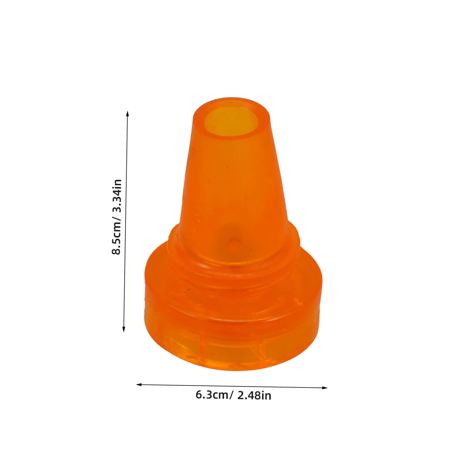 KOMBIUDA Plastic Orange Crutches Pads Non-Slip Crutch Pad Cane Feet Replacement Tips for Walking Sticks