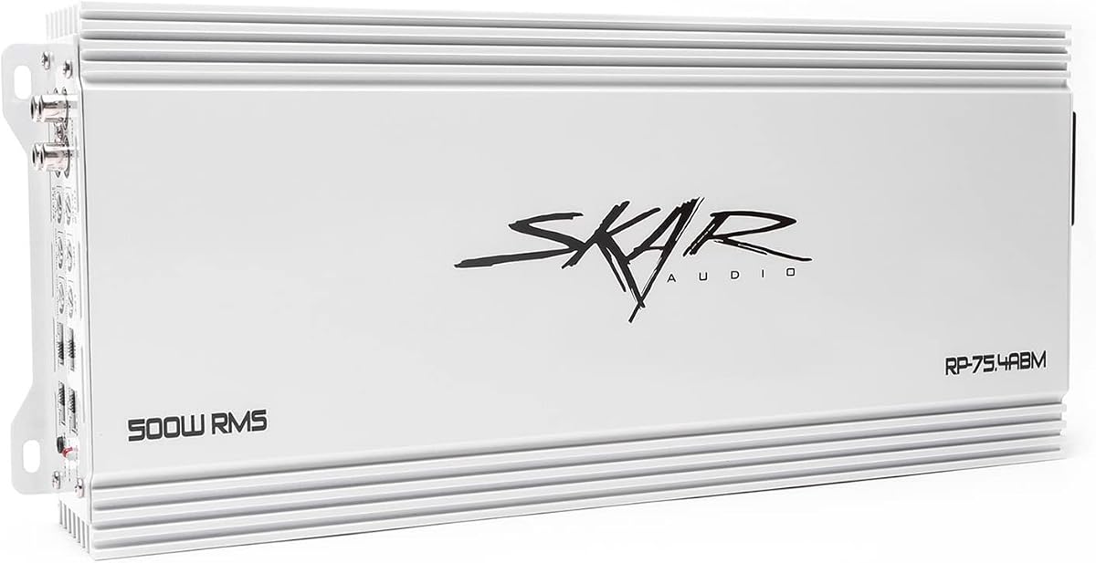 Skar Audio RP-75.4ABM 500 Watt Full-Range Class A/B 4-Channel Marine Amplifier