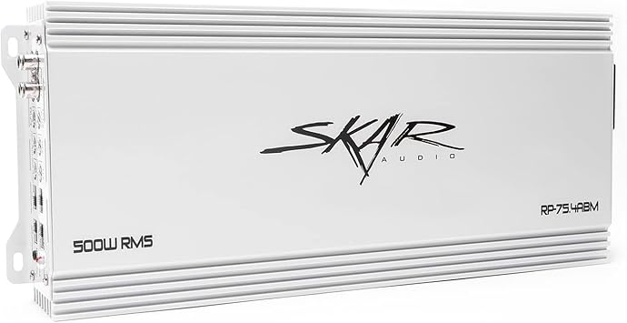 Skar Audio RP-75.4ABM 500 Watt Full-Range Class A/B 4-Channel Marine Amplifier