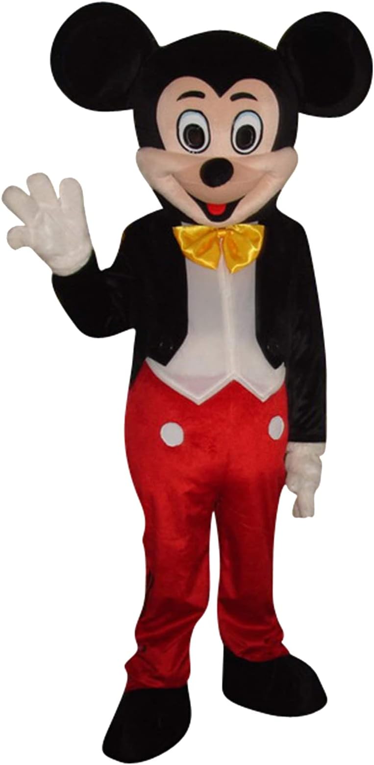 Mickey Mouse and Minnie Mouse Adult Mascot Costume Fancy Dress Outfit