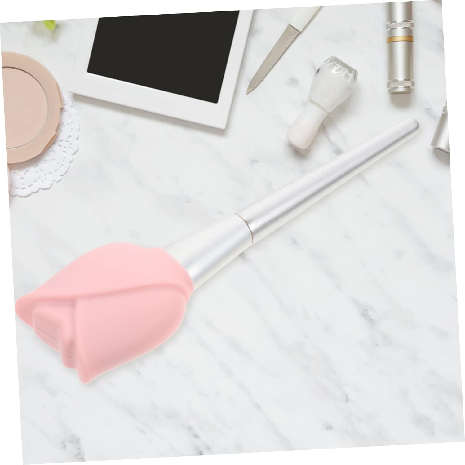 Angoily 9pcs Reusable Makeup Brush Protectors Travel Covers for Foundation Concealer Eyeshadow Brushes Makeup Holders