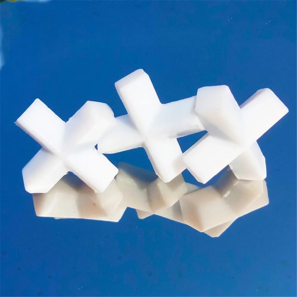 Barra di agitazione, Agitatore magnetico in PTFE CrossShape WhiteSpin Bars Confezione da 3 apparecchiature laboratorio E8x20mm