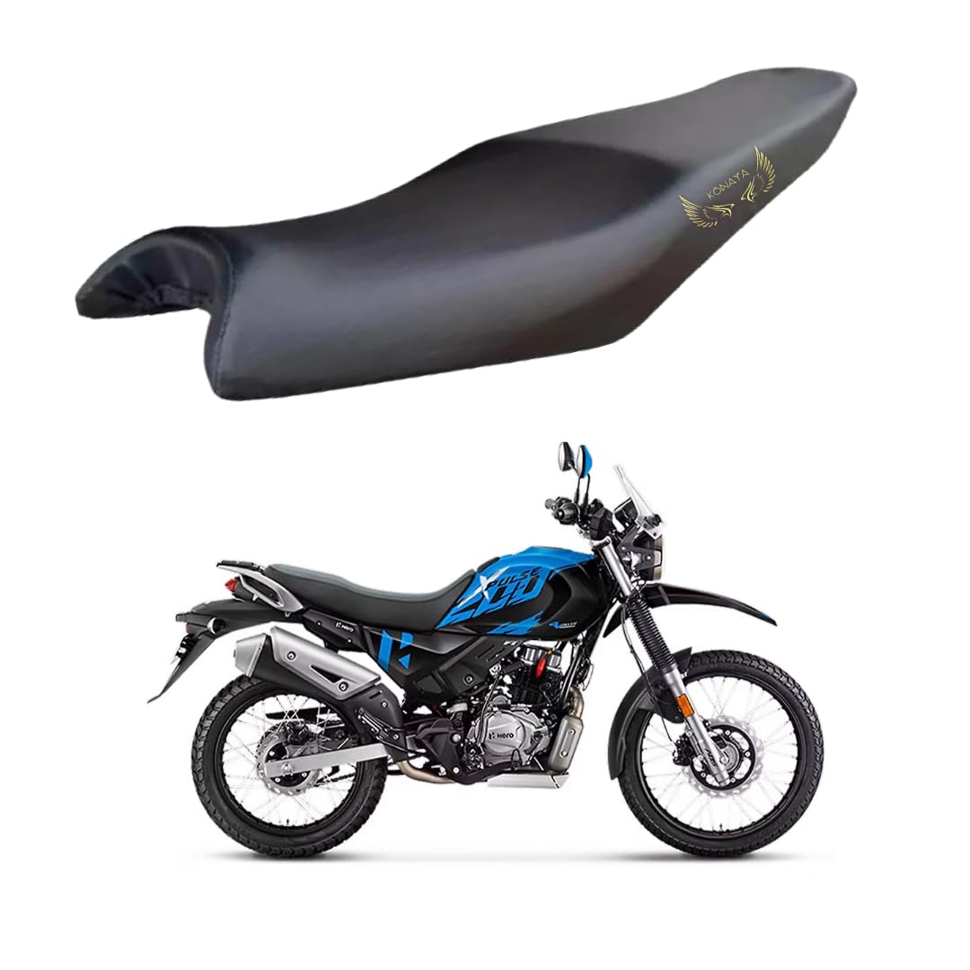 KONAYA XPlus 200 Seat Cover Protect from Rust and Dust, PU Leather Waterproof Durable XPlus 200 Bike Seat Cover (Black)-image-3