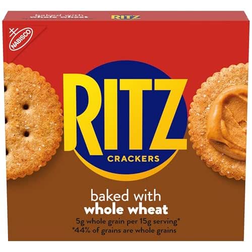RITZ Whole Wheat Crackers, Snacks for Kids and Adults, Lunch