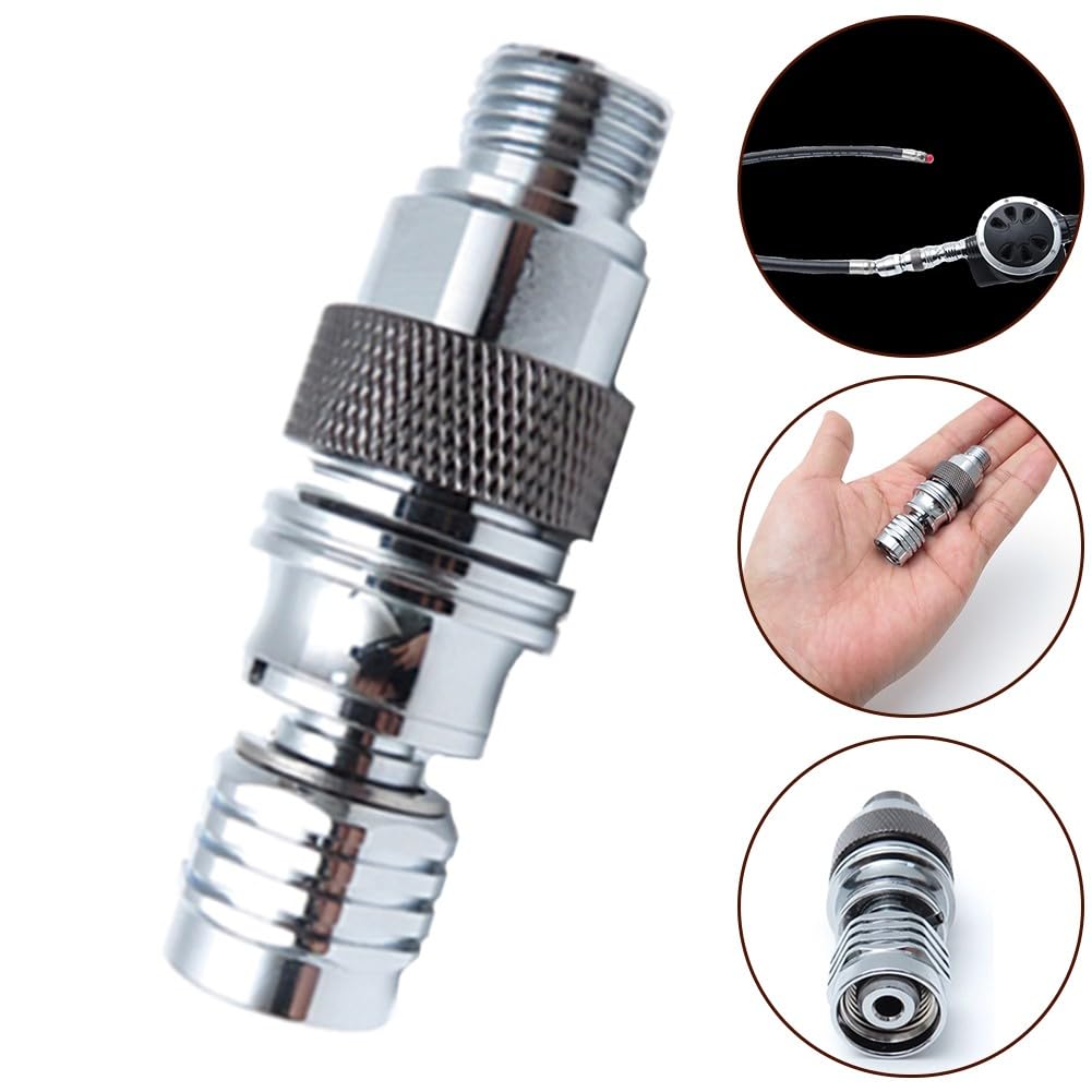 QOXEZY Adapter samozamykający się do nurkowania z regulatorem drugiego