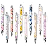 Leery Christian Pens Bible Verse Pens Graduation Inspirational Pens Scripture Flower Pens Black Ink Nurse Pens for Christmas Thanksgiving Back to School (10 PCS)