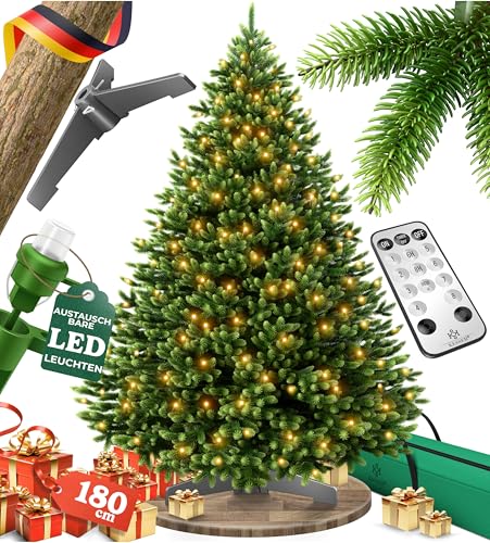 KESSER® Weihnachtsbaum LED künstlich 180 cm – wie echt –...