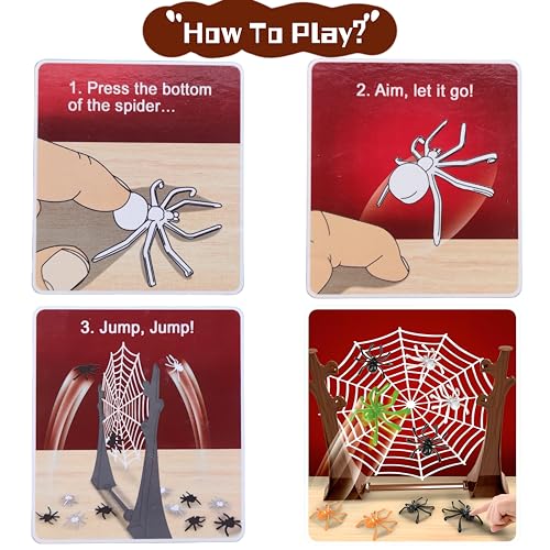 Jumping Spiders juego de mesa para niños 4-8 años miniatura 4