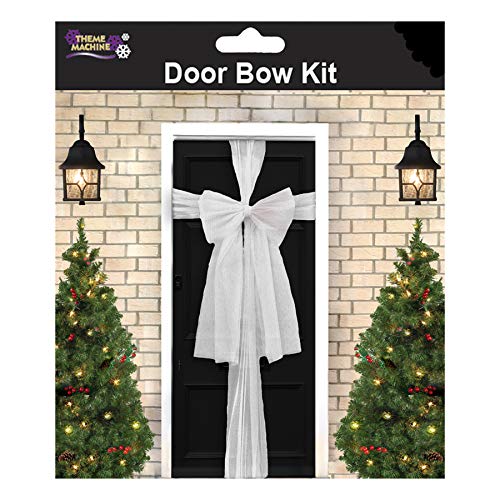 Davies Christmas Organza Door Bow Kit - White