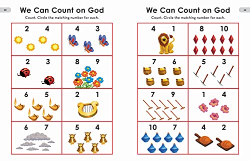 Image of The Beginner's Bible Preschool Math Workbook: Practice Numbers, Addition, Subtraction, Math Readiness, and More