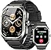 GPS Smartwatch Uomo Donna, 2.06" HD Orologio Smartwatch con Chiamate Bluetooth, Cardiofrequenzimetroi/Sonno/SpO2/Contapass, 100+ Sportive Smart Watch, Notifiche, IP68 Fitness Tracker per iOS Android