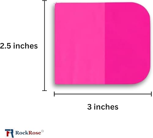 Miniatura 4 de Escobilla de goma PPF rosa - 2.5 x 3 pulgadas herramienta de aplicación de película de protección de pintura de precisión para acabados