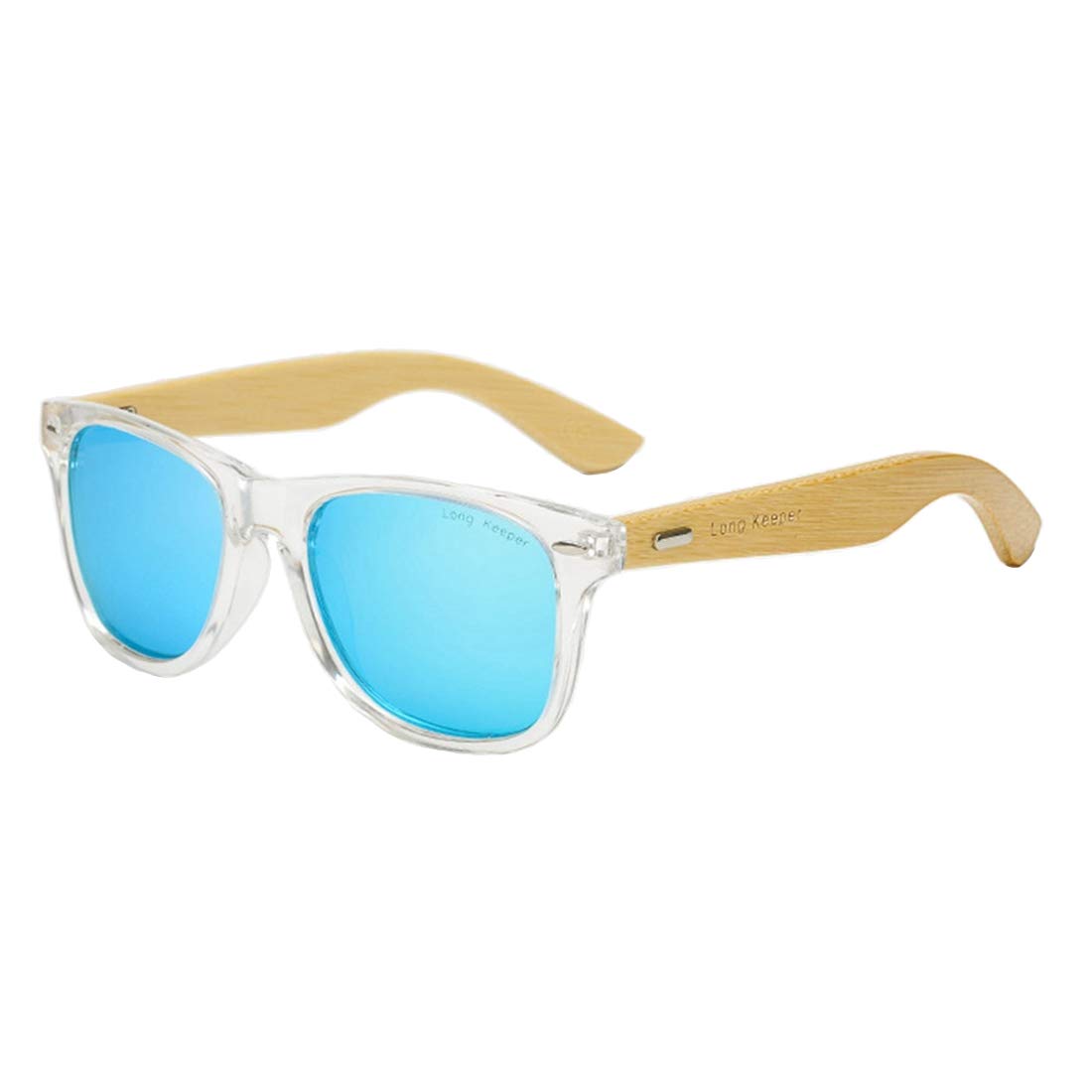 Long KeeperLong Keeper Polarized Bamboo Wood Arms Sunglasses Classic Women Men Driving Glasses