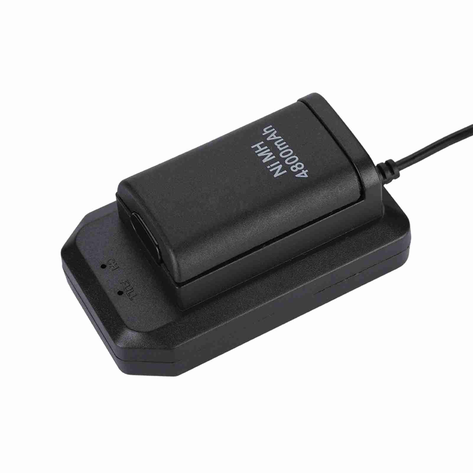 Batterie Rechargeable 4800 MAh pour 360 – Batterie de Secours Durable pour Manette de Jeu 360 – Comprend Un Câble de Charge et Une Base pour Une Utilisation Facile – 2 Batteries pour de