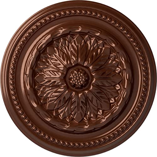 Image of Ekena Millwork Chester Ceiling Medallion, Copper Penny