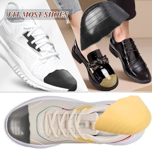 Image of Shoes Too Big Inserts Toe Cushion Filler Inserts Make Loose Shoes Fit 2 Pairs Shoe Insoles Adjust Shoe Too Big for Women and Men Ideal for High Heels Casual Sports Dress Shoes (Light Yellow)