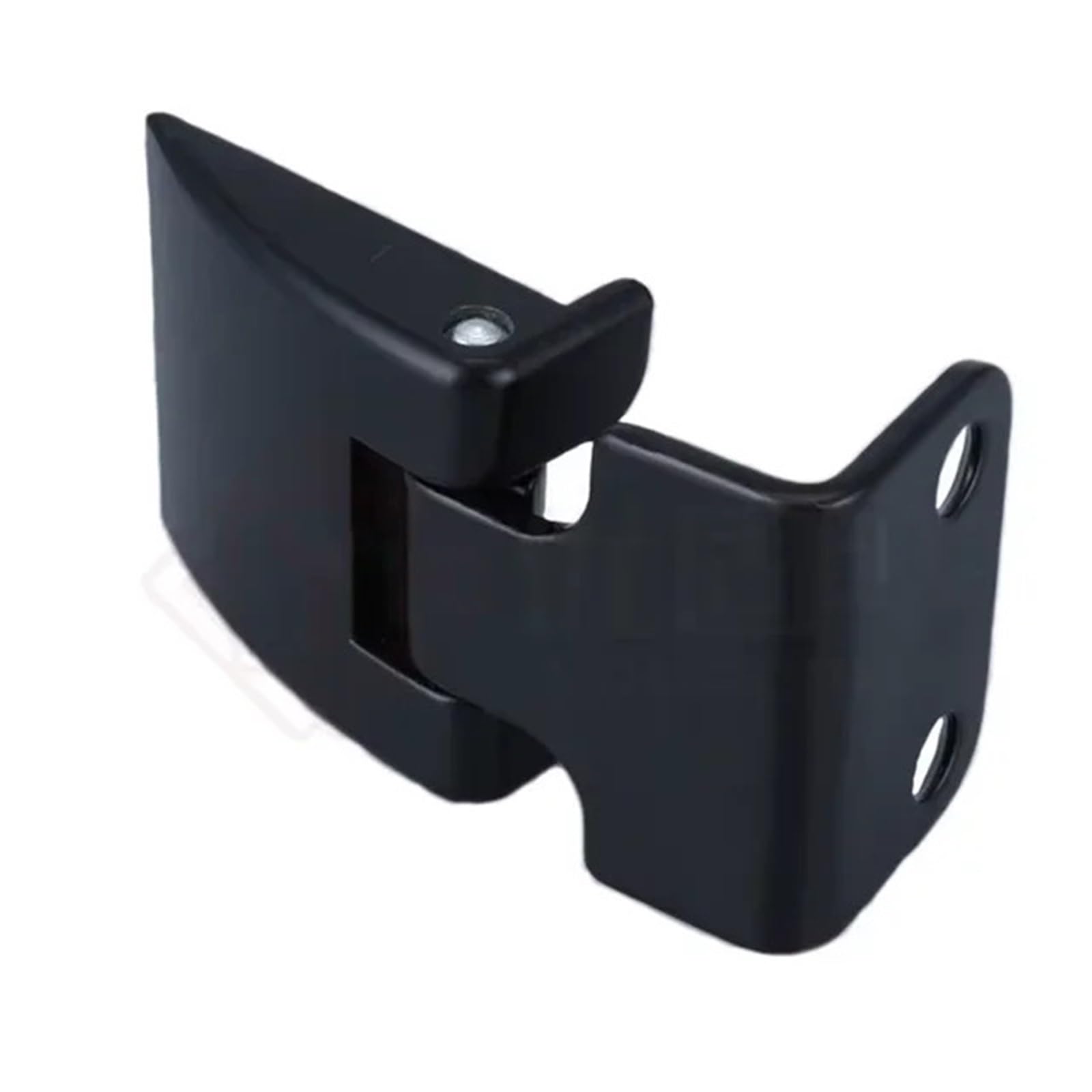 Bisagra de puerta de gabinete con chapa de hierro doblada para cierre industrial negro