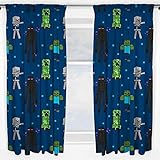Minecraft Creeps Curtains 72 Inch Drop