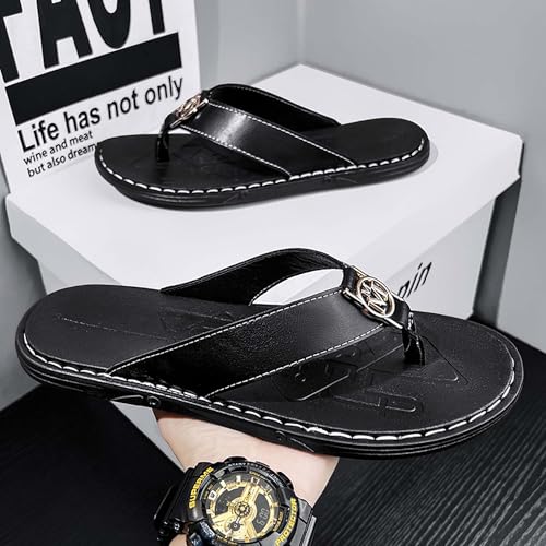 Summer men's comfortable and casual flip flops, indoor and outdoor sandals, anti slip shower shoes2