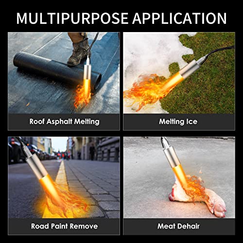 Propane-Torch-Weed-Burner-Weed-Torch-with-Turbo-Trigger-Push-Button-Igniter-High-Output-800000-BTU-Heavy-Duty-Blow-Torch-Flamethrower-with-98Ft-HoseFlame-Control-for-Garden-Weeds-Ice-Snow-Roof