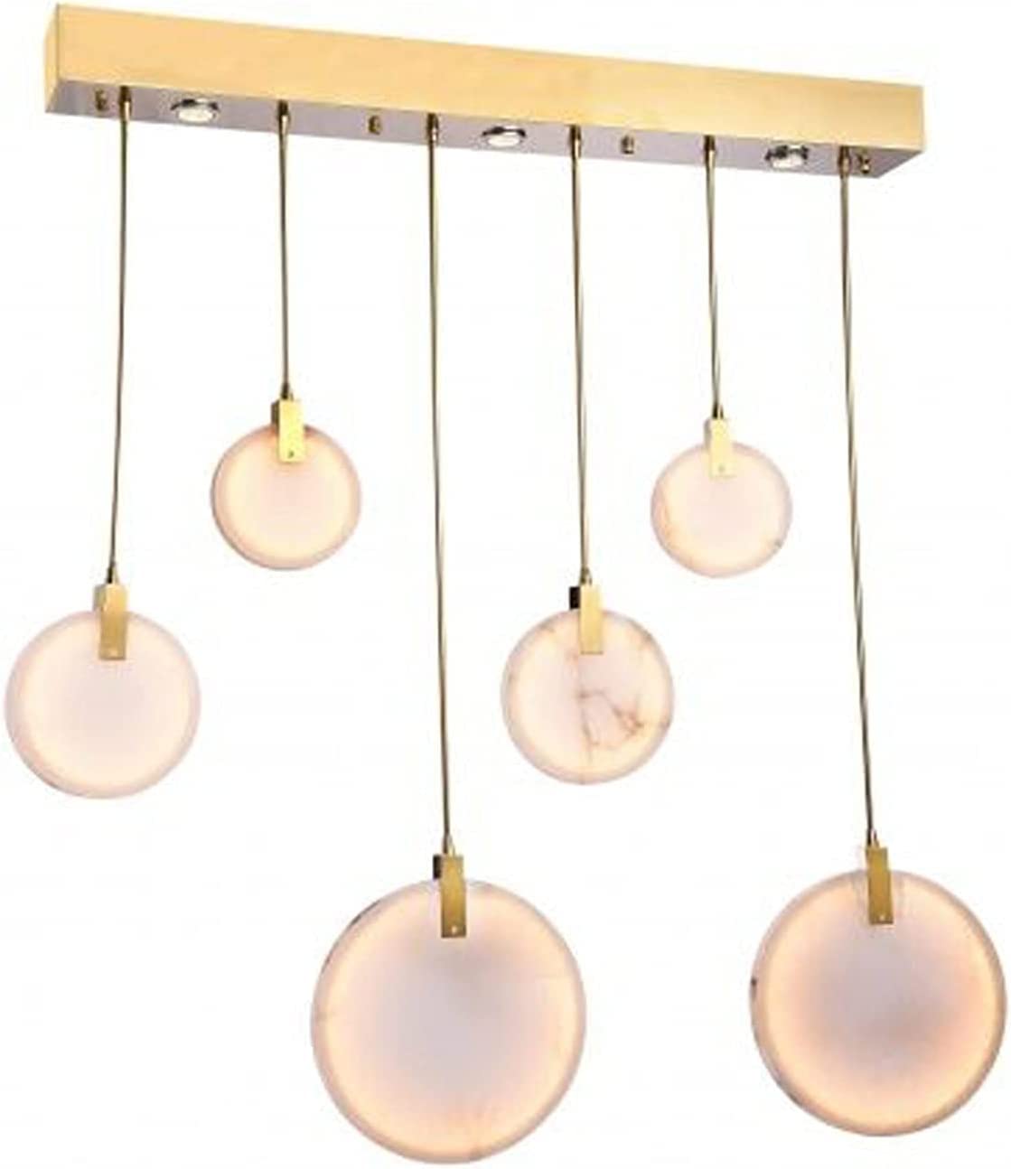 PCXEHUYP Luxury Modern Staircase Chandelier - Crystal & Marble Hanging Light Fixture for Villa Living Room LED Ceiling Lamp (L110W30H100CM)