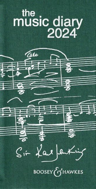 Music Diary 2024 - green - Diary - Boosey & Hawkes (BH 14055)