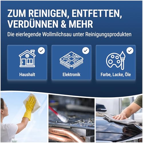 Maxxi Clean 1 x 750 ml Isopropanol 99,9% I Reines Isopropylalkohol I Fettlöser & Entfetter I schnell verdampfend, rückstandsfrei I entfernt Lack- und Klebereste I Resin-Reinigung für 3D-Drucker