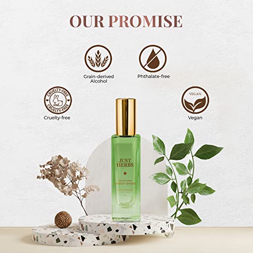 Just Herbs Long Lasting Perfume for Men,Women Pocket Parfum EDP Forest Wood - 20ml - Image 7