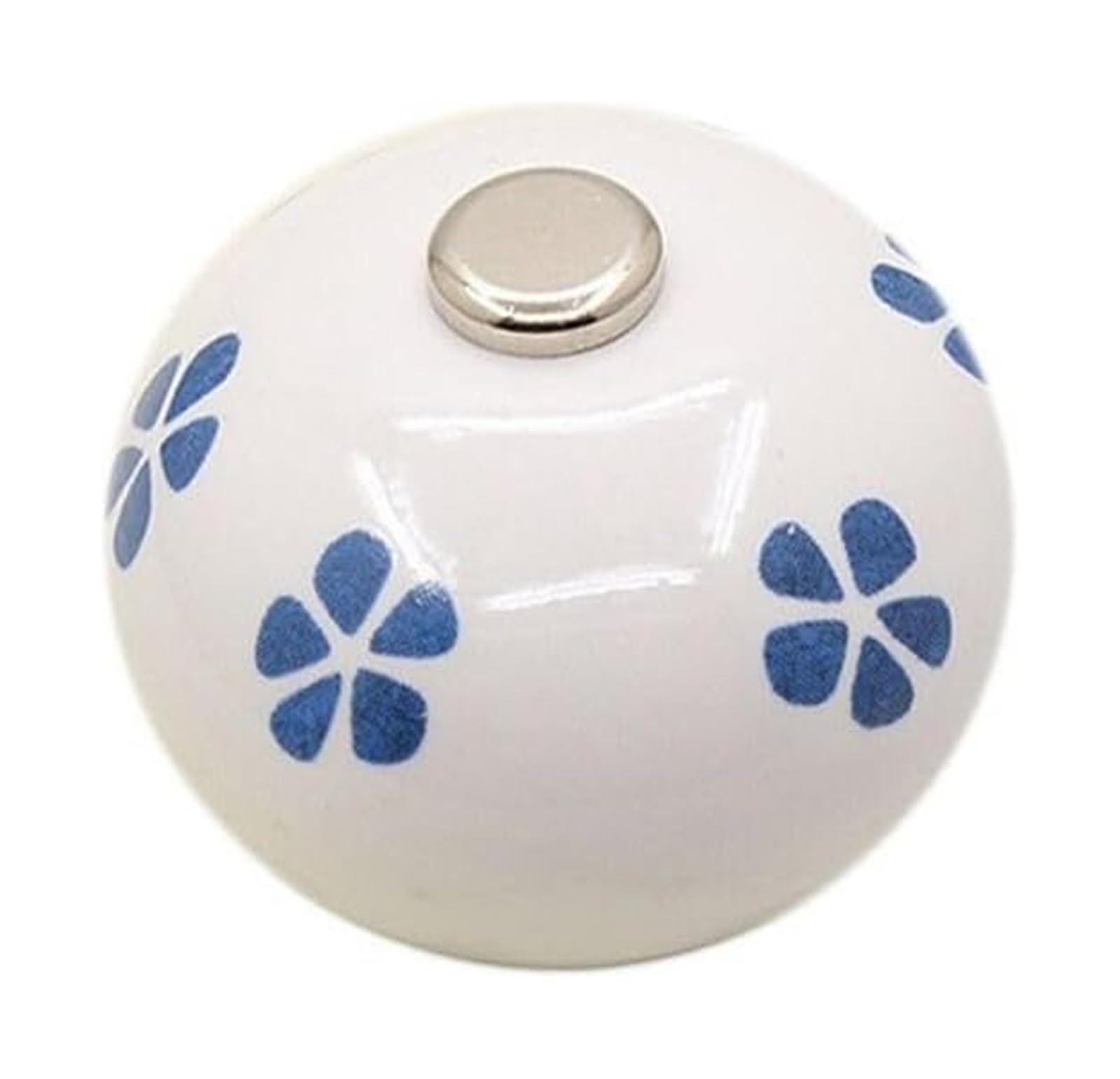 Opeximatun Drawer Knobs, Ceramic Pumpkin Knob Pastoral Single Hole Wardrobe Drawer Hardware with Screw(G)