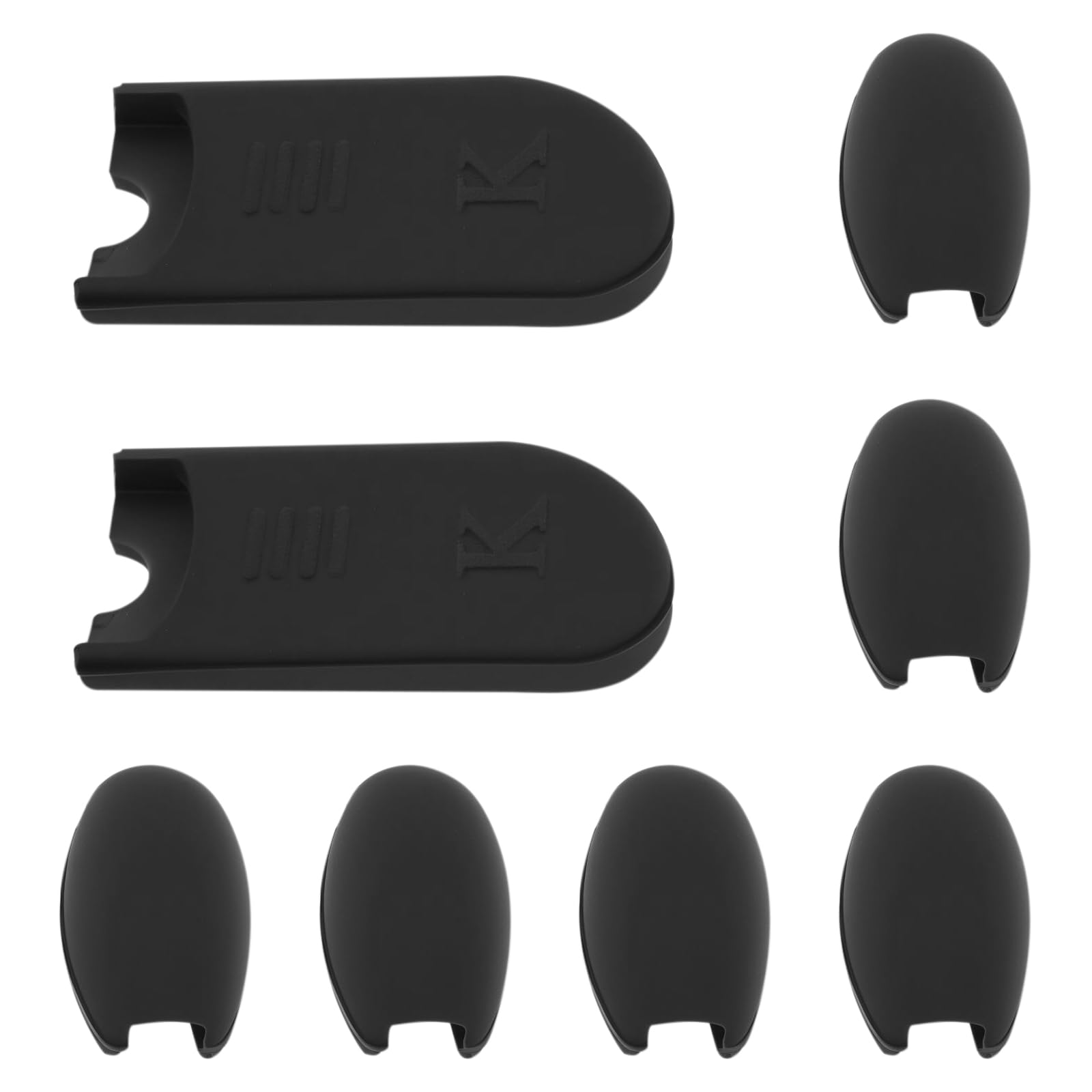 2 Juegos de Almohadillas para El Pulgar de Saxofón Aptas para Saxofones Alto Tenor Y Soprano 2 Reposa Dedos 6 Almohadillas para Teclas Laterales Pequeñas Color Negro