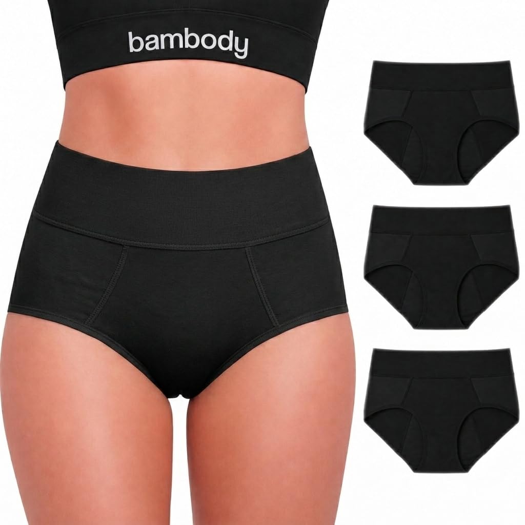Bambody Period Underwear for Women Absorbent Period Panties Bamboo Rayon