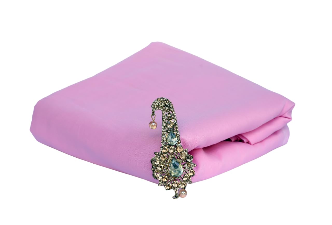 HOENTERPRISES Baby Pink Turban Madhurani Full Voil Traditional Sikh/Punjabi Turban Pagri Dastar for Mens & Boys Size 5.5 Meter