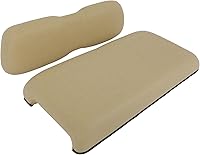 Vista 1 de SCITOO Cojines de repuesto para asiento delantero de carrito de golf, asiento de cojín de carrito de golf para Club Car DS, Buff, juego de 2 piezas