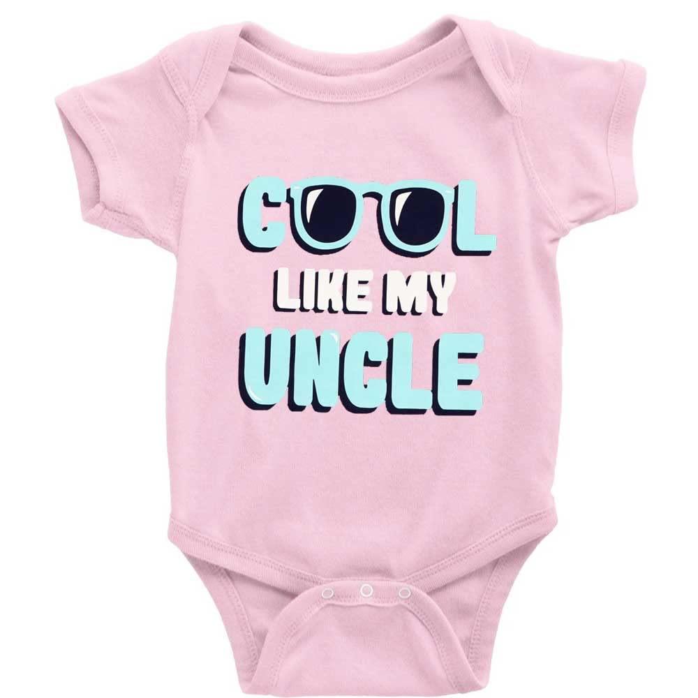 GKrepps Cool Like My Uncle Novetly Newborn Clothes Baby Crawl Playsuit Short Sleeve