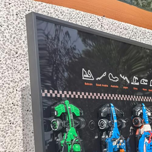 Image of Display Wallboard for Lego Speed 66802 Champions - Contains 10 Sets in 1(77242,77243,77244,77245,77246,77249,77251) F1,Adult Collectibles for Car Wall Mount Building Blocks (Only Display Wallboard)