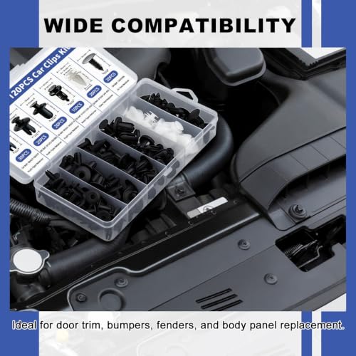 Hrwfnty 120PCS Car Clips Kit