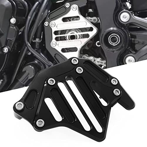 HEINMO Motorcycle Front Sprocket Chain Guard Panel Decorative Cover For Kawa' Z900RS Z900 RS Cafe ABS 2018 2019 2020 2021 2022 (Black)