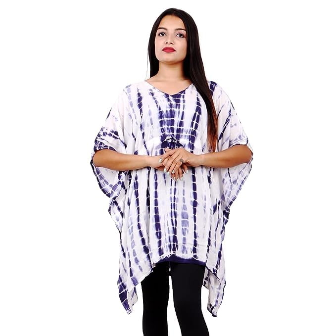 ukal Women Rayon Short Kaftan Blue, Blue, One Size-picture-22
