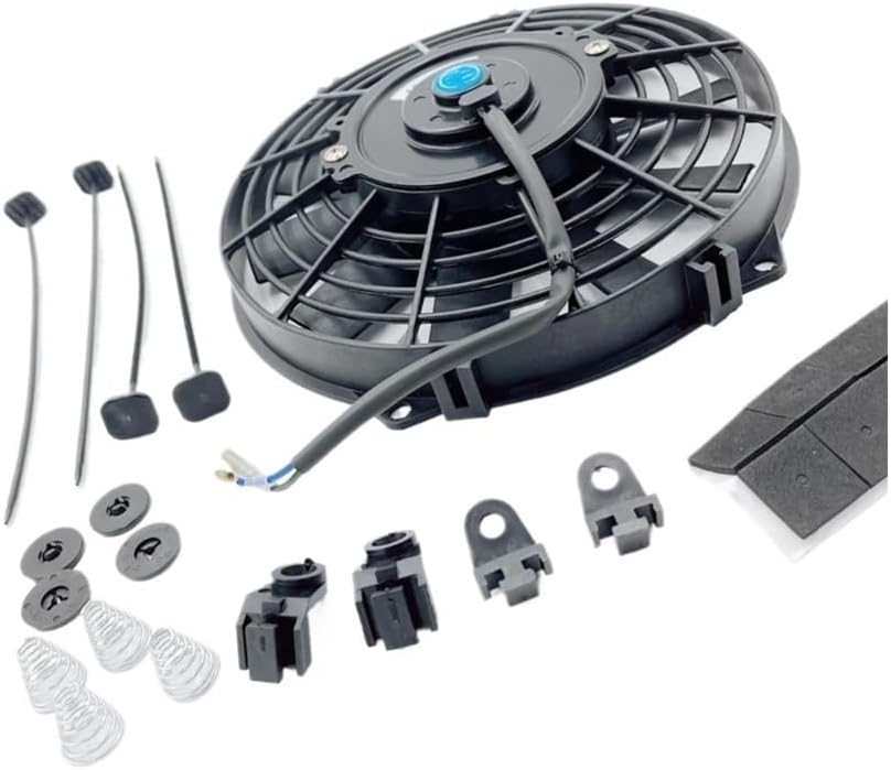 9" Universal Cooling Fan Fit For 12V 80W Car Air Conditioner Cooling Fan Kit