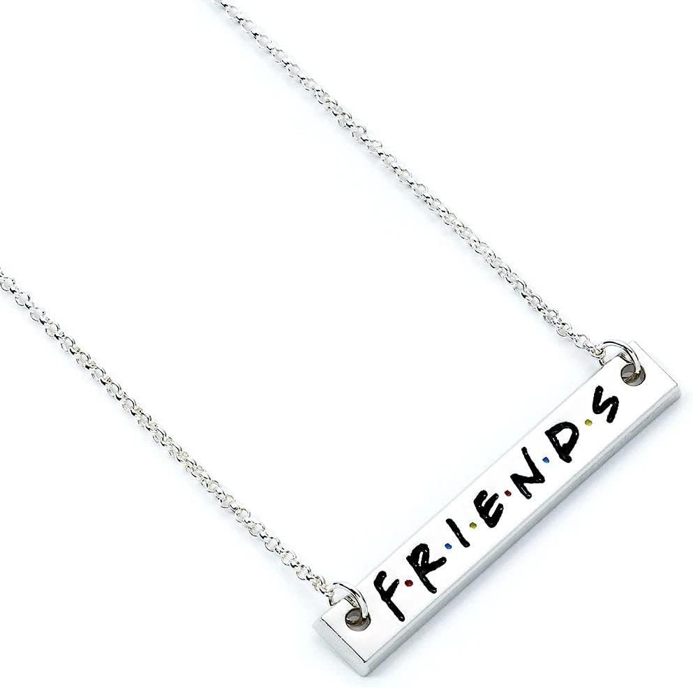 Carat Shop Women's Friends Pendant Necklace Logo TV Series Central Perk Ross Rachel Monica Joey, Multicolour