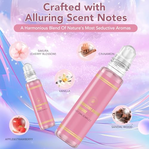 Perfume Oil Roll-on for Women, Long-Lasting Floral Fruity Scent, Elegant Roll-on Fragrance, Portable Ball Bearing Bottle, 10ml2