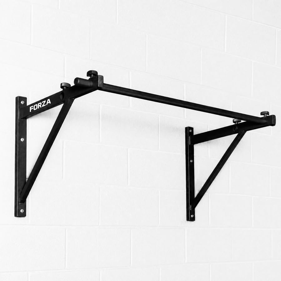 FORZA Barra de dominadas ajustable montada en la pared para gimnasios en casa