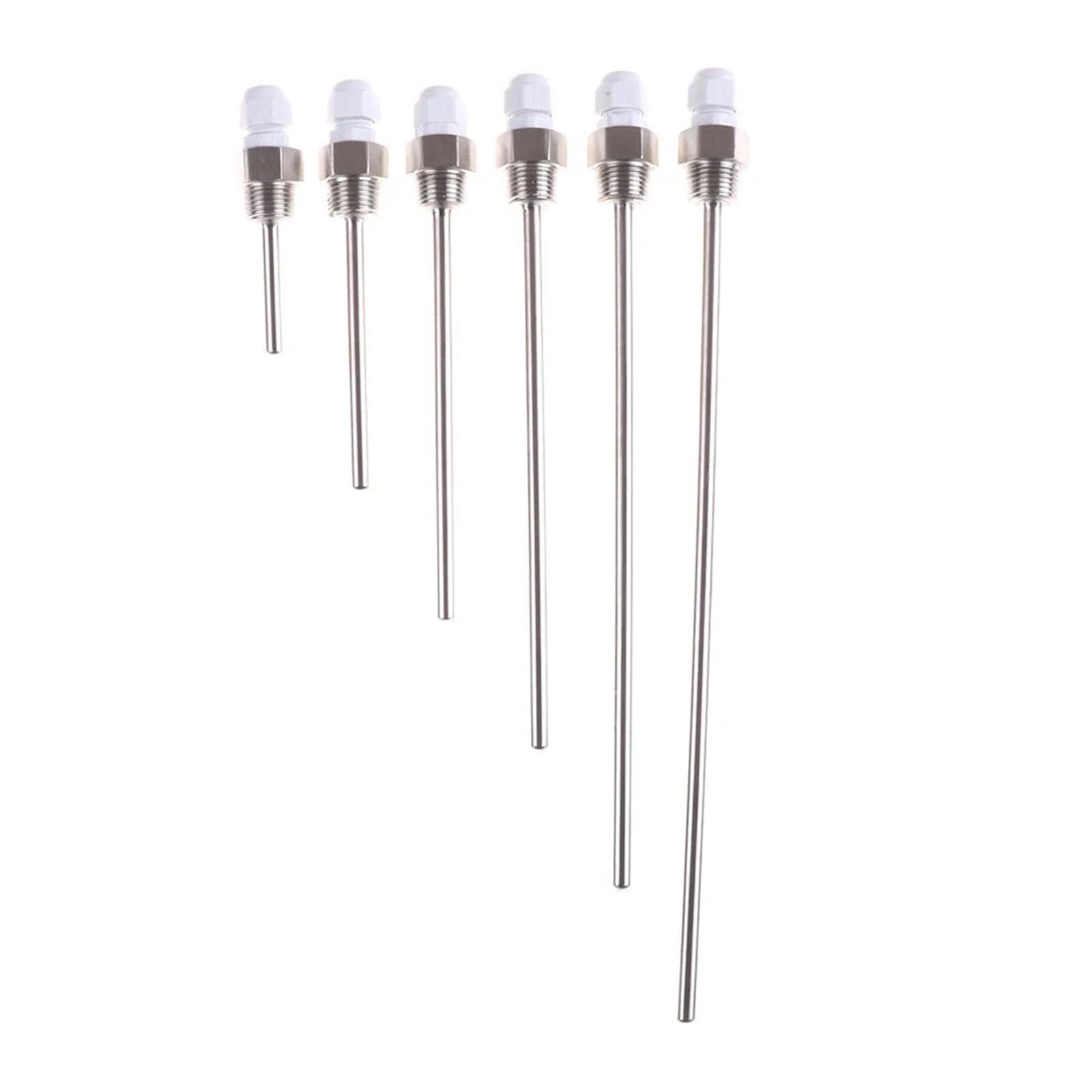 JJKKOZVQF 1pc 50mm-500mm Stainless Steel Thermowell 1/2" Threads(200mm)