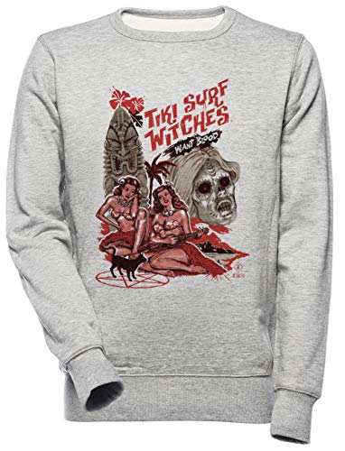 Tiki Surf Witches Want Blood - Tiki Unisexo Hombre Mujer Sudadera Gris Unisex Men's Women's Jumper