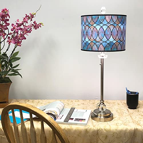 Image of Royal Designs, Inc. Trendy Decorative Handmade Drum Shade, Made in USA, 14in, HBC-8041-14, Cool Hues