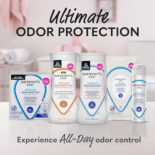 Image of Summer's Eve Ultimate Odor Protection Feminine Wash with Shea Butter - Up to 24 Hour Vaginal Odor Control, pH Balanced Formula, Clinically & Gynecologist Tested Intimate Body Wash - 15 Fl Oz